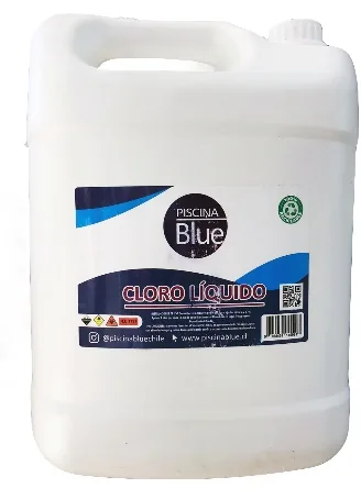 Bidón de cloro líquido de 10 litros